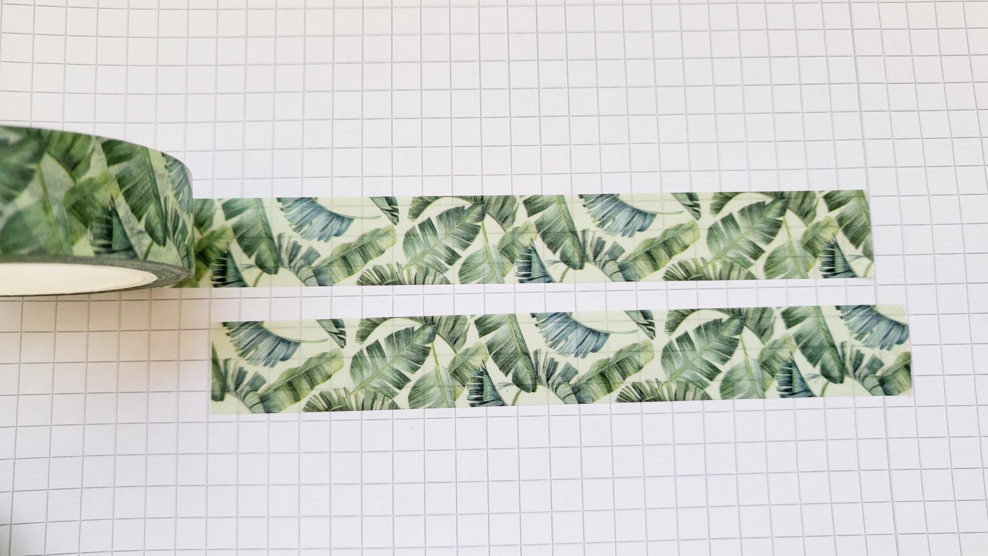 Washi Tape tropische Blätter